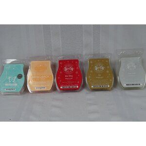 Lot of 5 Scentsy Wax Silver Bells Ace Love Story Pristine Waters A Wink & Smile